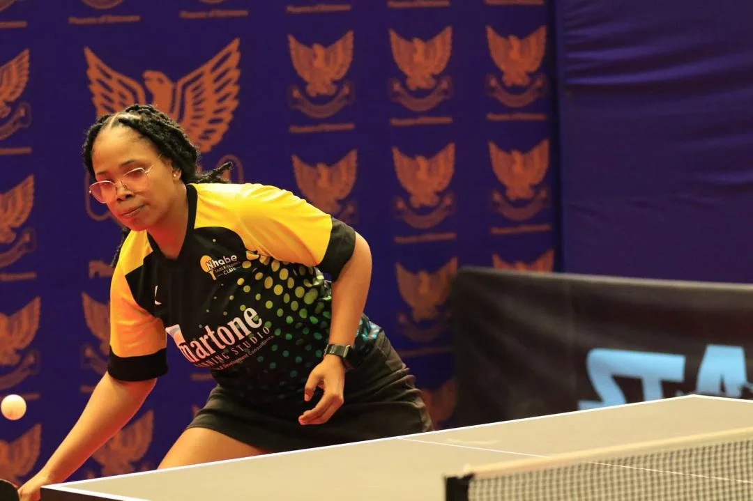 Nhabe Table Tennis Open Tournament action